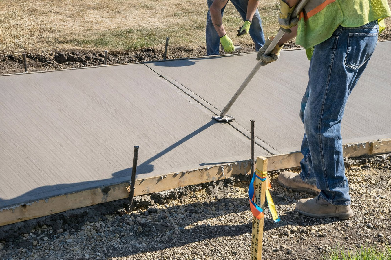 Concrete sidewalk building in Lafayette, LA