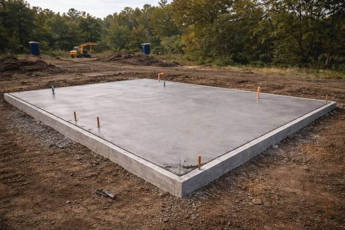 Slab foundation building in Lafayette, LA